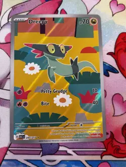 Pokemon Dreepy 247/217 ASC Full Art Holo Rare 70HP Dragon Ghost Pokemon TCG Card - Image 1