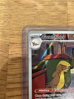 Pokemon Gumshoos Holofoil Illustration Rare ME01: Mega Evolution 153/132 NM - Image 2
