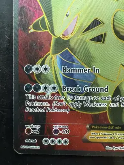 Pokemon Tyranitar EX Full Art Ultra Rare Holo 91/98 XY Ancient Origins (MP) - Image 4