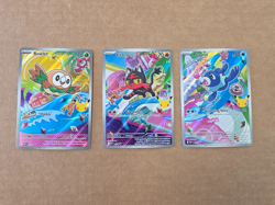 Pokemon 30th Anniversary First Partner Promo Set Card 043 044 045 Rowlet Litten - Image 1