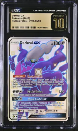 Pokemon CGC PRISTINE 10 Darkrai GX - Image 1