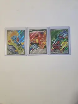 Pokemon First Partner Kanto Set Charmander Squirtle #37, 38, 39 Bulbasaur - Image 1