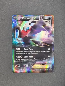 Pokemon TCG Darkrai EX 74/122 Rare XY Break Point Holo Foil Card Dark Card - Image 1