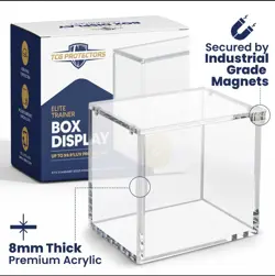 Pokemon ETB Acrylic Case Magnetic UV Display Elite Trainer Box Protector Clear - Image 1
