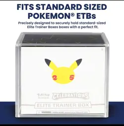 Pokemon ETB Acrylic Case Magnetic UV Display Elite Trainer Box Protector Clear - Image 2