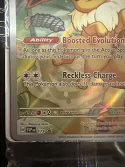 Pokemon Eevee TCG 173 Holo Prismatic Black Star Promo Card (Sealed) - Image 5