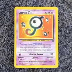 2001 Pokemon Wotc Promo Unown [J] #38 Black Star Promo Card - NM/LP - Non-holo - Image 1