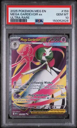 2025 POKEMON MEG EN-MEGA EVOLUTION ULTRA RARE #159 MEGA GARDEVOIR EX PSA 10 - Image 1