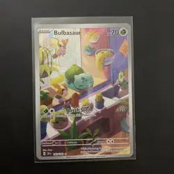 Pokemon TCG Bulbasaur Stellar Crown Illustration Card 143/142 - Image 1