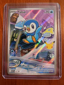 Piplup 042 Illustration Rare First Partner Promo Pokemon TCG NM - Image 1