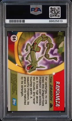 2004 Topps Pokemon Advanced Challenge Rayquaza PSA 10 Gem Mint Card #54 Pop 12 - Image 2