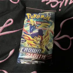 Pokemon Crown Zenith Booster Pack Zamazenta 10 Cards English TCG - Image 1
