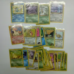 Vintage Pokemon x28 Card Lot Jungle Fossil Rocket Vaporeon 28/64 - Image 1