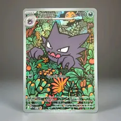 Pokemon TCG Haunter MEP 027 Full Art Black Star Promo Mega Evolution - Image 1