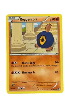 New: 2012 Pokemon TCG Roggenrola Dragons Exalted 65 Regular Common - Image 1