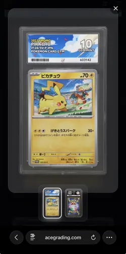 PIKACHU 120/SV-P ACE 10 2023 GYM PROMO JAPANESE POKEMON 142 - Image 1