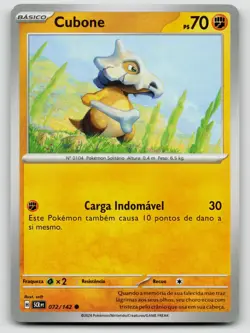 Cubone 72/142 Stellar Crown 2024 Regular Portuguese - Image 1