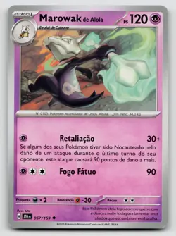 Alolan Marowak 057/159 Journey Together 2025 Regular Portuguese - Image 1