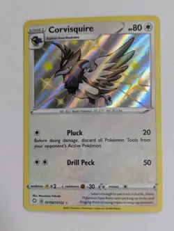 Corvisquire SV102/SV122 Shining Fates: Shiny Vault Holo Pokemon TCG NM - Image 1