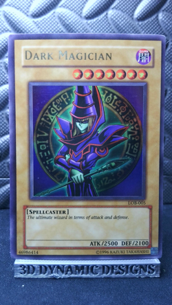 | Yugioh Dark Magician LOB-005 Ultra Rare Legend Of Blue Eyes MP/HP 🔥 | - Image 1