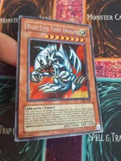 Yugioh Blue-Eyes Toon Dragon SRL-000 Secret Rare Unlimited Near Mint - Image 2