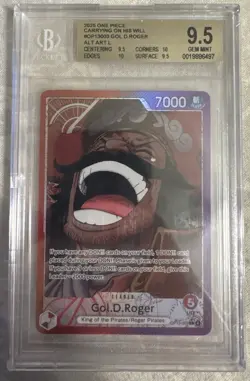 One Piece TCG Gol.D.Roger’s Art Leader OP13-003 BGS 9.5 Gem Mint English - Image 1