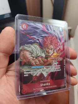 2025 One Piece Shanks CS Championships Gold Foil Stamp Card Event English P-083 - Image 3