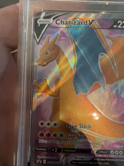 Pokemon 2020 Champions Path Elite Trainer Box CHARIZARD V Promo 050 PSA 7 RARE - Image 5