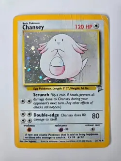 Pokemon Chansey Holo 3/130 - Base Set 2 - Image 1