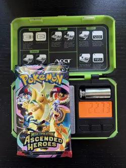Pokemon TCG Mega Evolution Ascended Heroes Heavy 22.73g Sealed Booster Pack - Image 1