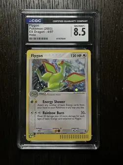 Flygon CGC 8.5 Pokemon 2003 EX Dragon 4/97 Cosmos Holo Double Swirls Low POP 28 - Image 5