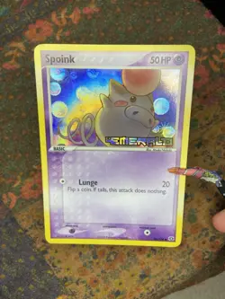 Pokemon EX Emerald Spoink Stamped Reverse Holo 66/106 NEAR MINT - Image 1