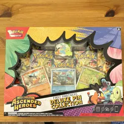Pokemon Ascended Heroes First Partners Deluxe Pin Collection Box Promo Booster - Image 1