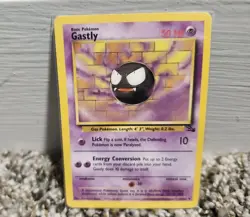 1999 Pokemon Gastly 33/62 Fossil Regular Common Unlimited - MP - Image 1