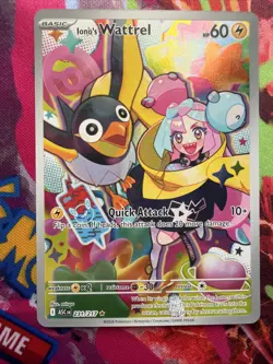 Pokemon TCG Ascended Heroes Iono’s Wattrel 231/217 Illustration Rare NM - Image 1