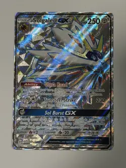 Pokemon TCG Solgaleo GX Sun & Moon Base Set 143/149 Holo Full Art - Image 1