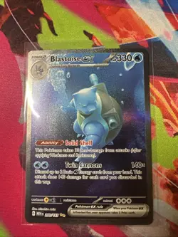 Pokemon 151 Blastoise EX 200/165 SIR Special Illustration Rare NM - Image 1