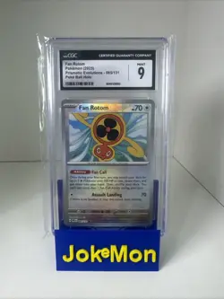 Pokemon Evolutions Reverse Holo Poke Ball Prismatic Fan Rotom 085/131 CGC 9 - Image 1