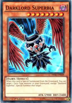 Darklord Superbia - DESO-EN039 - Super Rare - 1st Edition Yugioh - Image 1