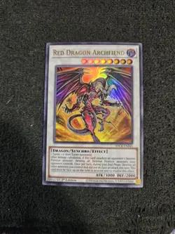 1X Red Dragon Archfiend - SDCK-EN045 - Ultra Rare 1st Edition - Yugioh - Image 1