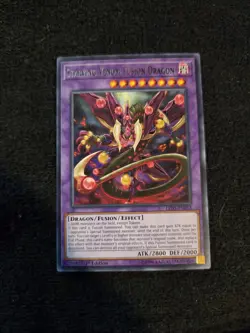 Yugioh Starving Venom Fusion Dragon LED5-EN052 Rare 1st Ed - Image 1