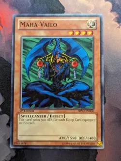 Maha Vailo - BP02-EN006 - Common 1st Edition Yugioh - Image 1