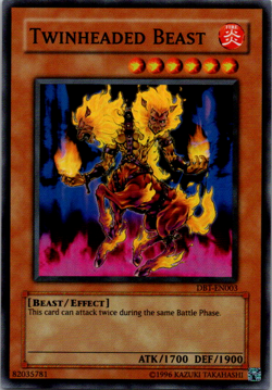 Twinheaded Beast - Yu-Gi-Oh ! TCG - Limited edition - DBT-EN003 - Promo - Image 1