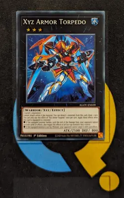 AGOV-EN039 Xyz Armor Torpedo Super Rare 1st Edition YuGiOh - Image 1
