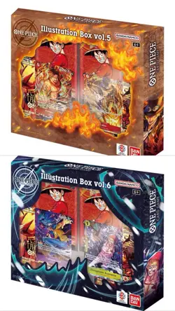 One Piece TCG Illustration Box Vol 5 and Vol 6 BUNDLE SEALED - Image 1