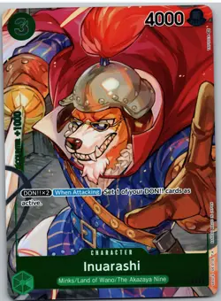 Inuarashi (Box Topper) OP01-034 Common Romance Dawn One Piece NM - Image 1