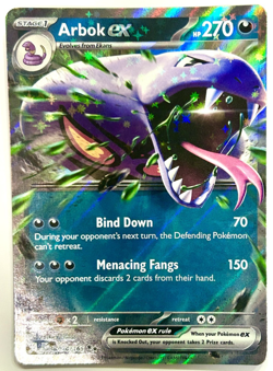 Pokemon Card Arbok EX 024/165 Double Rare Scarlet & Violet 151 Near Mint - Image 1