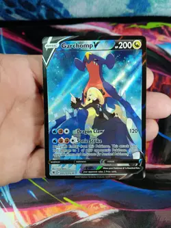 Pokemon Garchomp v TCG Sword & Shield Astral Radiance Holo Ultra Card TG23/TG30 - Image 1