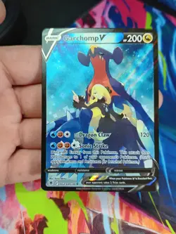 Pokemon Garchomp v TCG Sword & Shield Astral Radiance Holo Ultra Card TG23/TG30 - Image 2
