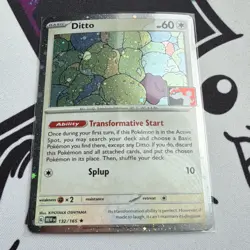 Ditto 132/165 Prize Pack Series Rare Holo English Card - Image 1